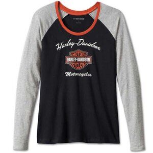 NWT Harley-Davidson® Women's First-Class Long Sleeve Raglan Tee